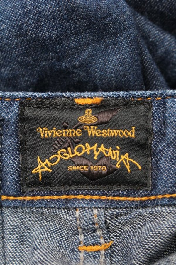 画像4: ANGLOMANIA 中古 / サルエルデニムパンツ S インディゴ  S-26-03-15-049-pa-HR-ZS (4)