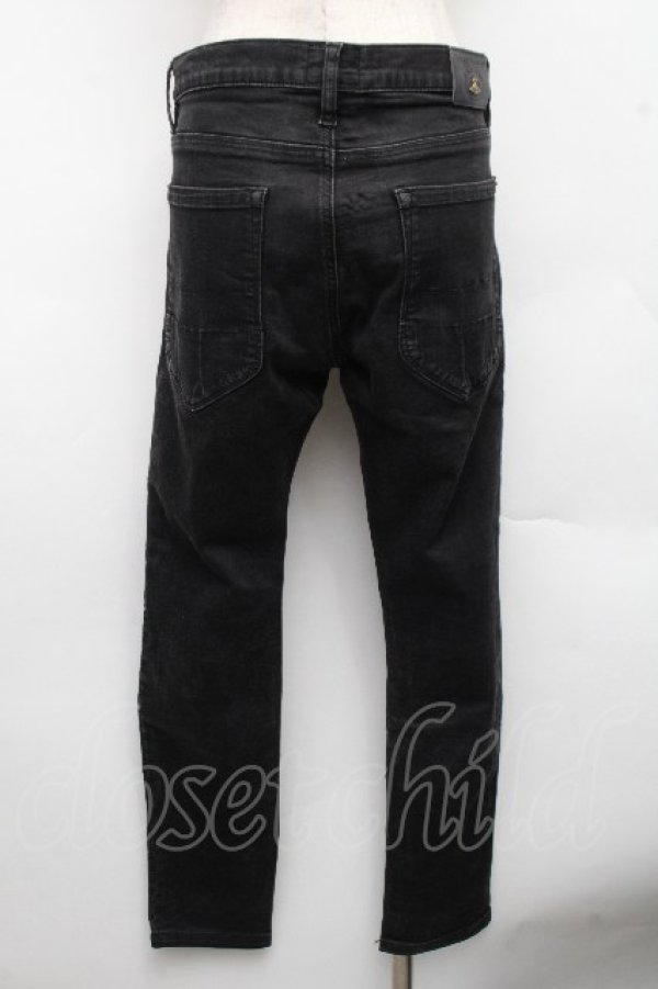 画像2: ANGLOMANIA 中古 / スキニーパンツ 30 黒  S-26-03-15-051-pa-AS-ZS (2)