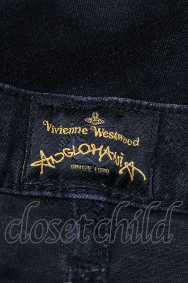 画像5: ANGLOMANIA 中古 / スキニーパンツ 30 黒  S-26-03-15-051-pa-AS-ZS (5)