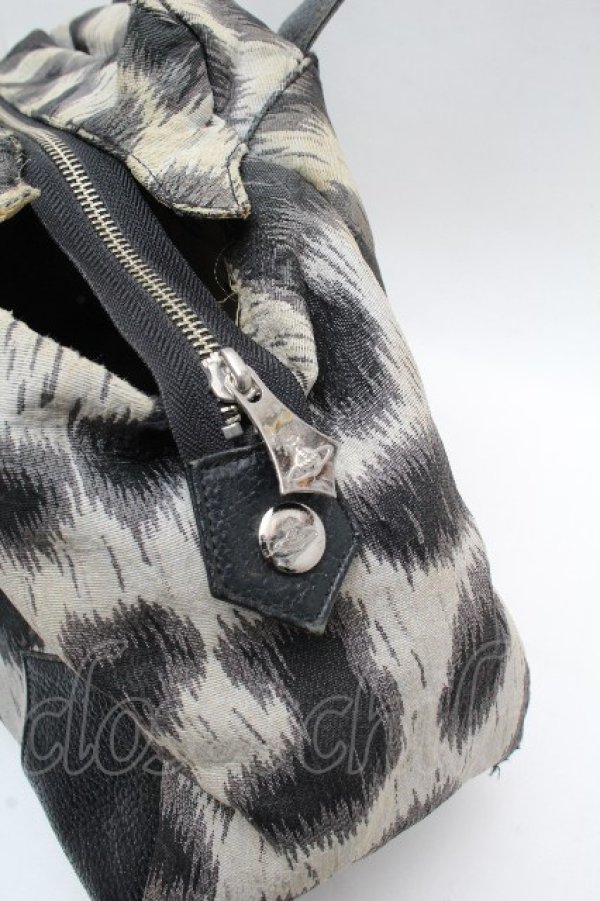 画像3: ヴィヴィアンウエストウッド 中古 / レオパードトートバッグ  グレー  S-26-03-15-018-ba-AS-ZS (3)