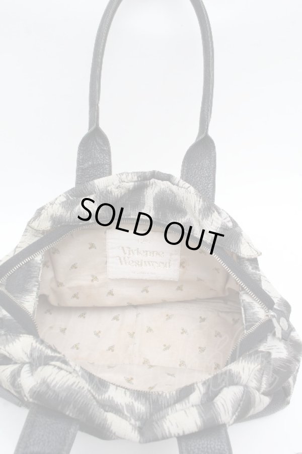 画像4: ヴィヴィアンウエストウッド 中古 / レオパードトートバッグ  グレー  S-26-03-15-018-ba-AS-ZS (4)