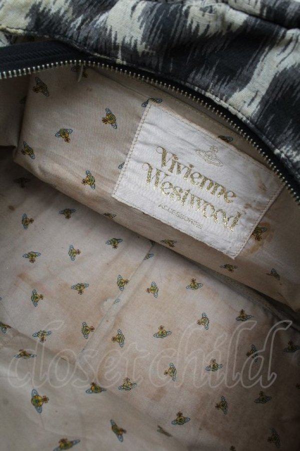 画像5: ヴィヴィアンウエストウッド 中古 / レオパードトートバッグ  グレー  S-26-03-15-018-ba-AS-ZS (5)