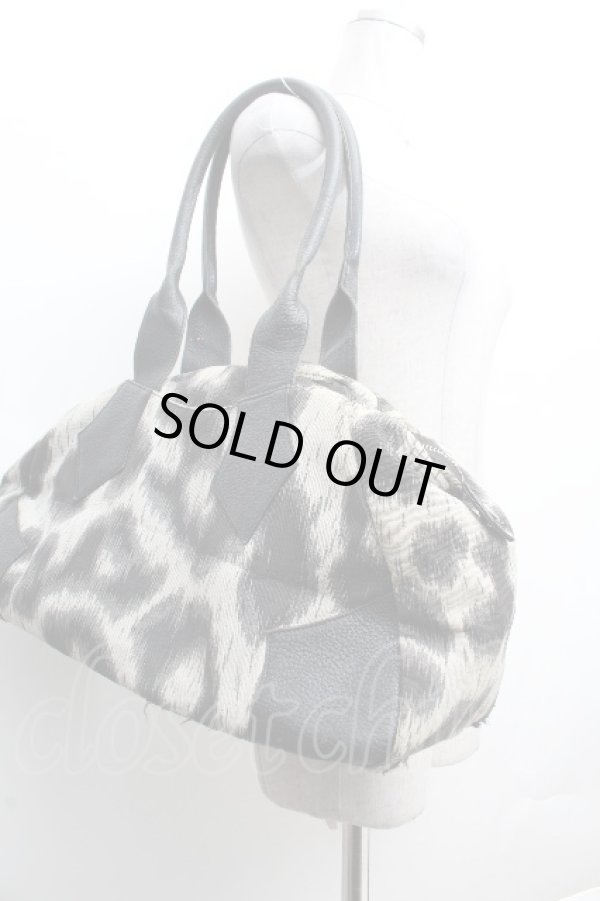 画像6: ヴィヴィアンウエストウッド 中古 / レオパードトートバッグ  グレー  S-26-03-15-018-ba-AS-ZS (6)