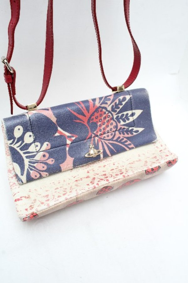 画像2: ヴィヴィアンウエストウッド 中古 / レザーショルダーバッグ  マルチ  S-26-03-15-022-ba-AS-ZS (2)