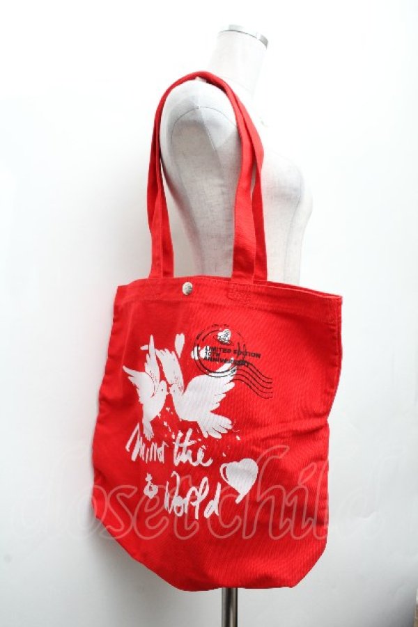 画像8: ヴィヴィアンウエストウッド 中古 / 10th year anniversary トートバッグ  赤  S-26-03-15-023-ba-AS-ZS (8)