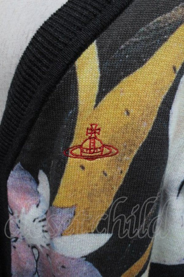 画像3: ヴィヴィアンウエストウッド 中古 / カーピフラワーカーディガン 00 グレー  S-26-03-22-018-to-AS-ZH (3)