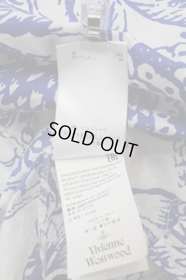 画像7: ヴィヴィアンウエストウッド 中古 //ポメグラネートラブシャツ 42 白ｘ青  S-26-03-22-020-bl-SZ-ZS (7)