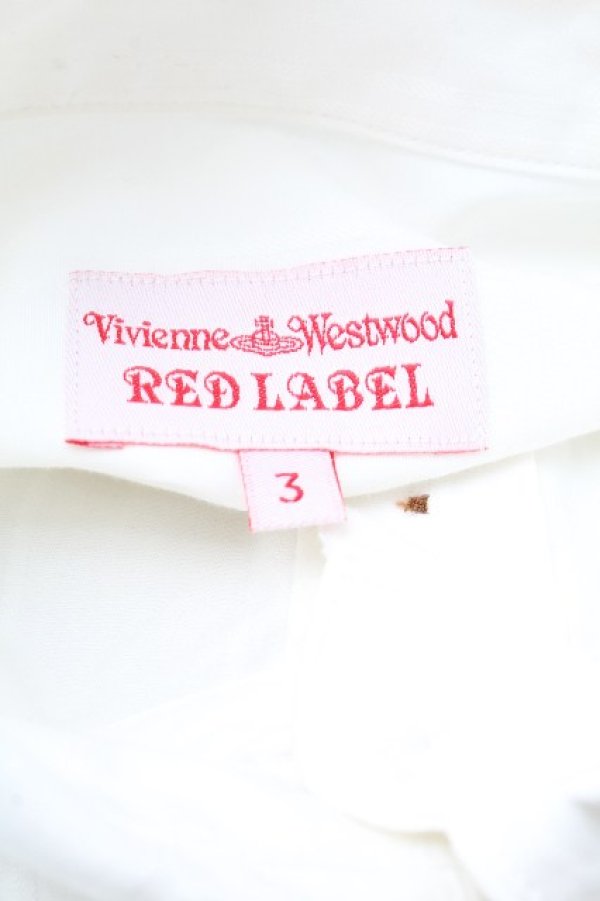 画像4: ヴィヴィアンウエストウッド 中古 / 丸襟ブラウス 3 白  S-26-03-22-003-bl-AS-ZS (4)