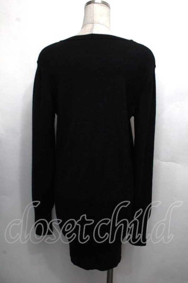 画像4: ヴィヴィアンウエストウッド 中古 / カラーオーブ刺繍ロングカーディガン M 黒  S-26-03-22-025-bl-AS-ZS (4)