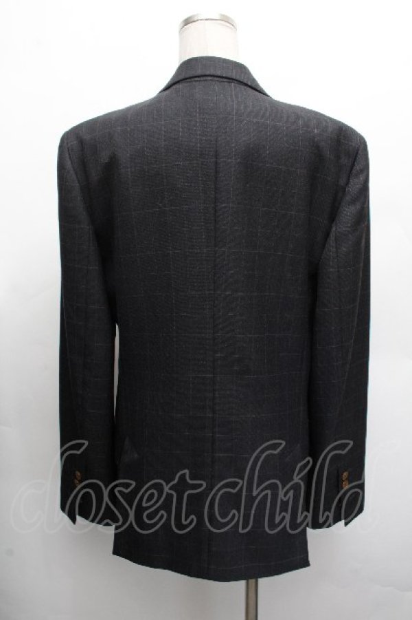 画像3: ヴィヴィアンウエストウッド MAN 中古 / チェックジャケット 50 グレー  S-26-03-22-027-jc-AS-ZS (3)