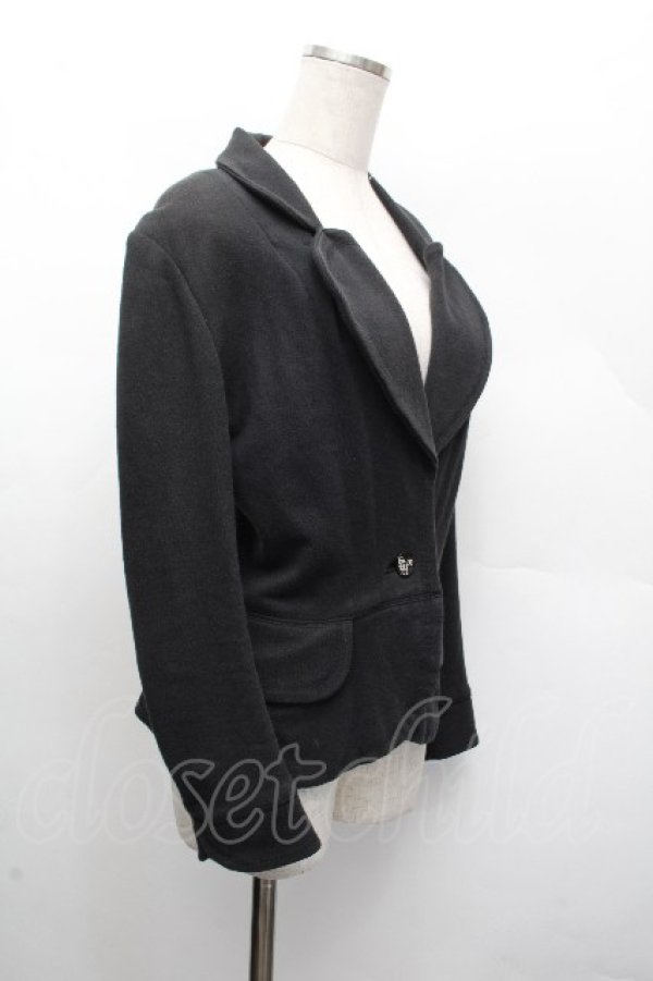 画像2: ヴィヴィアンウエストウッド 中古 / /スウェットラブジャケット 2 黒  S-26-03-22-028-jc-AS-ZS (2)