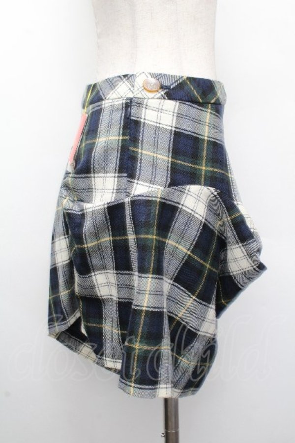 画像6: ヴィヴィアンウエストウッド 中古 / タータンチェックラブ襟ジャケット&変形スカートセットアップ  グリーン  S-26-03-22-029-jc-HR-ZS (6)