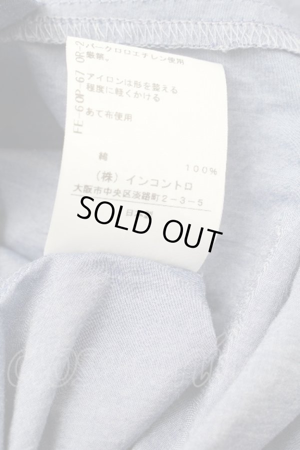 画像6: ヴィヴィアンウエストウッド 中古 / ボリュームスリーブシャツワンピース 00 ブルー  S-26-03-22-032-op-AS-ZS (6)