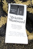 画像6: ヴィヴィアンウエストウッド 中古 / スクイグルノースリーブニット 黒ｘゴールド  S-26-03-22-036-to-YM-ZS (6)