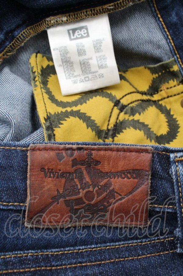 画像7: ヴィヴィアンウエストウッド Anglomania and Lee 中古 / LoveRockデニム W30L33 ブルー  S-26-03-22-040-pa-AS-ZS (7)