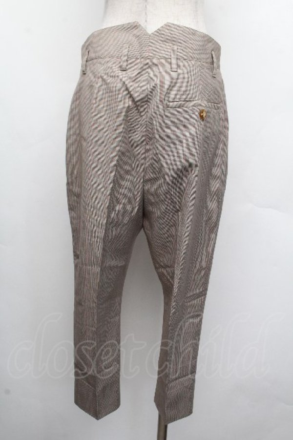 画像5: ヴィヴィアンウエストウッド 中古 / ウィンドーペーンチェックパンツ 38 ベージュ  S-26-03-22-041-pa-HR-ZS (5)