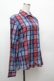 画像3: ヴィヴィアンウエストウッド MAN 中古 / チェックシャツ 46 紺ｘ赤  S-26-03-22-001-ts-AS-ZH (3)