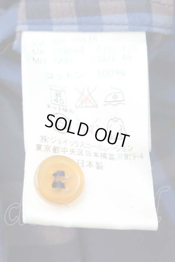 画像5: ヴィヴィアンウエストウッド MAN 中古 / チェックシャツ 48 ブルー  S-26-03-22-009-ts-AS-ZS (5)