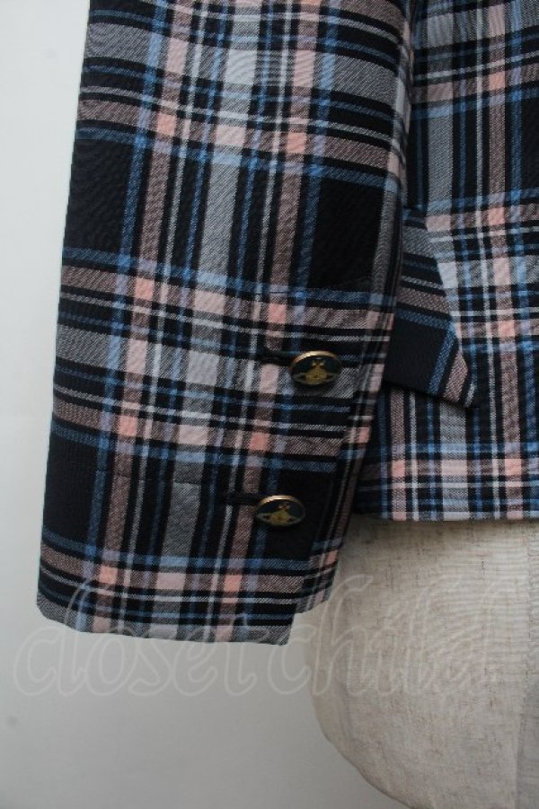 画像6: ヴィヴィアンウエストウッド 中古 / エナメルオーブボタンジャケット 38 ネイビー  S-26-03-22-011-jc-SZ-ZS (6)