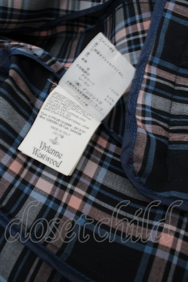 画像8: ヴィヴィアンウエストウッド 中古 / エナメルオーブボタンジャケット 38 ネイビー  S-26-03-22-011-jc-SZ-ZS (8)