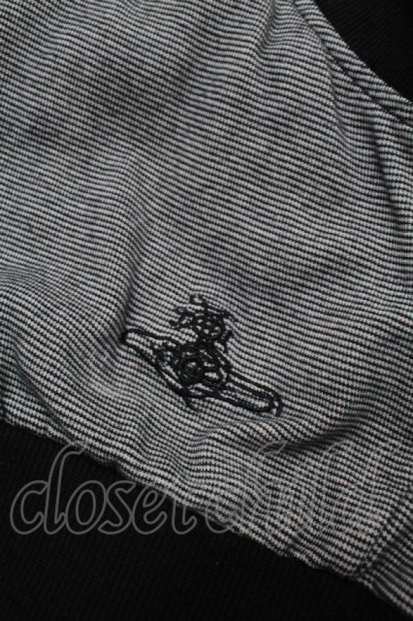 画像8: ヴィヴィアンウエストウッド MAN 中古 / オーブ刺繍切替プルオーバー M グレー  S-26-03-22-014-ts-HR-ZS (8)