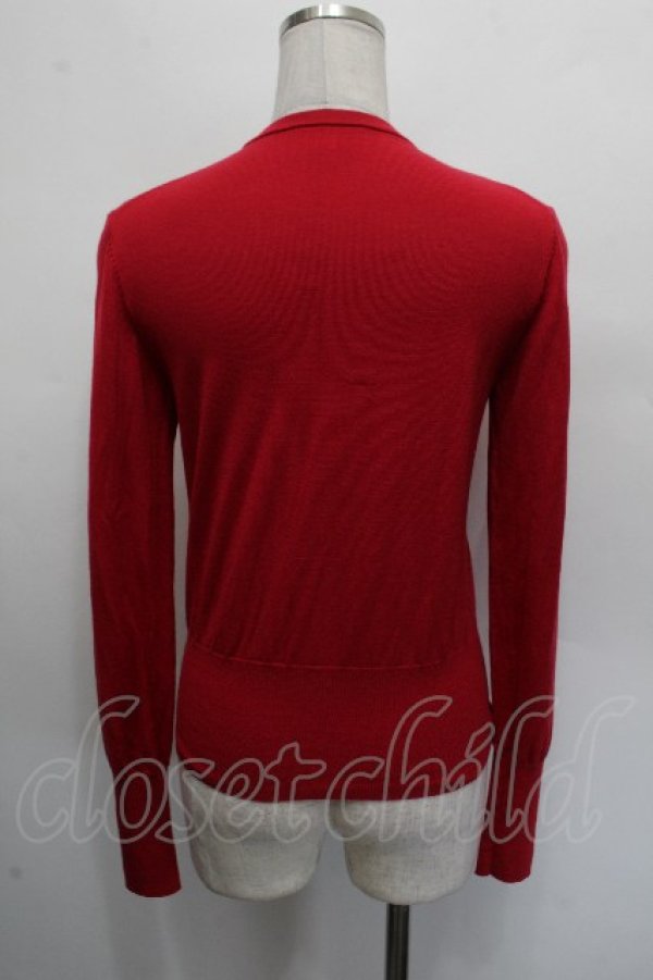 画像4: ヴィヴィアンウエストウッド 中古 / 単色オーブ刺繍カーディガン 2 赤  S-26-03-22-017-to-AS-ZS (4)