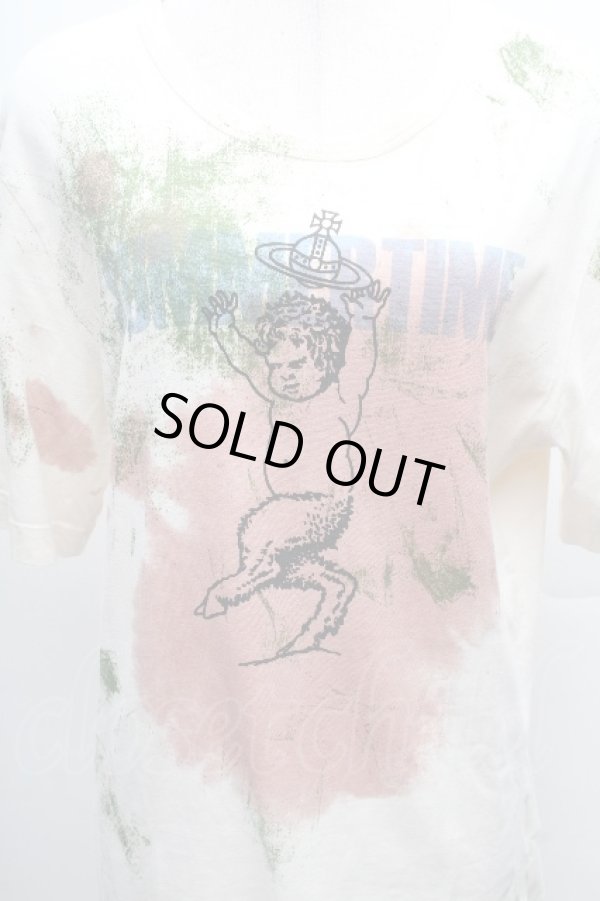 画像3: ヴィヴィアンウエストウッド MAN 中古 / TS/サティアptワインステインTシャツ M ベージュ  S-26-04-12-028-ts-AS-ZS (3)