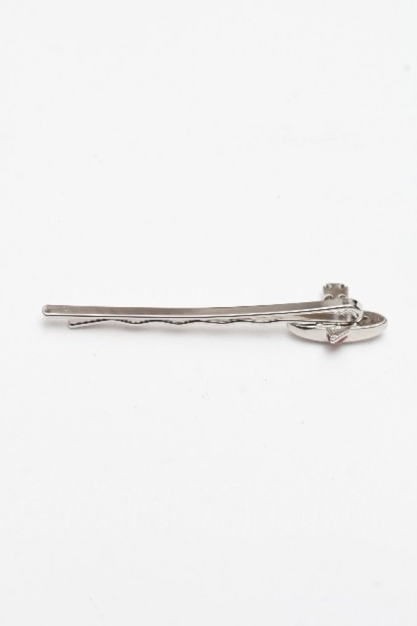 画像2: ヴィヴィアンウエストウッド 中古 / NEW DIAMANTE HEARTアメピン  シルバー  S-26-04-12-005-ac-AS-ZS (2)