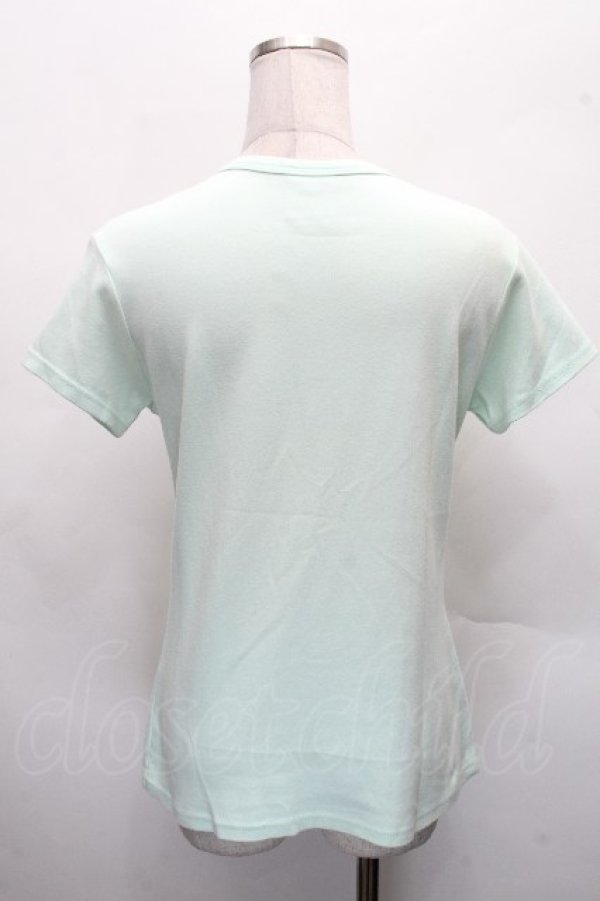 画像2: ヴィヴィアンウエストウッド 中古 / オーブ箔プリントTシャツ M グリーン  S-26-04-12-032-ts-AS-ZS (2)