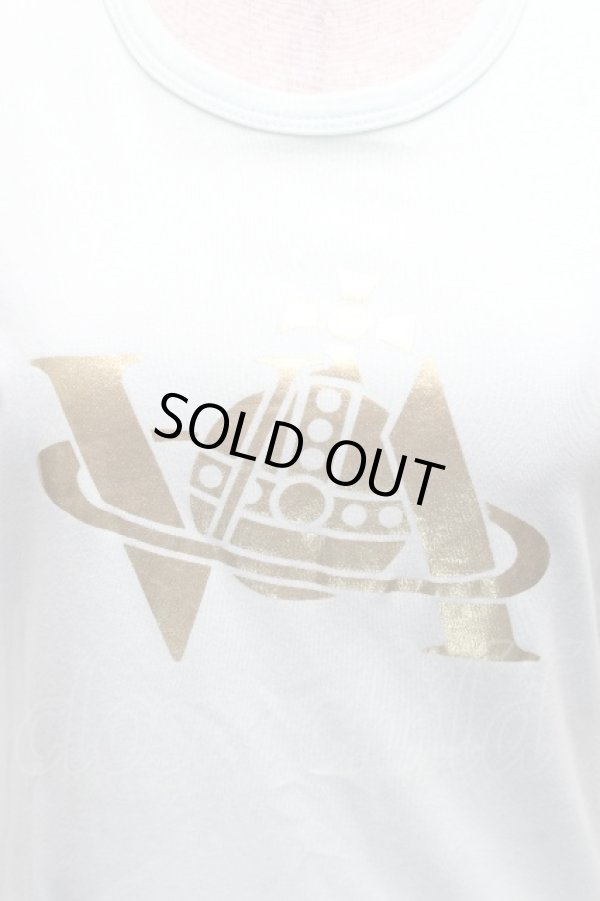 画像3: ヴィヴィアンウエストウッド 中古 / オーブ箔プリントTシャツ M グリーン  S-26-04-12-032-ts-AS-ZS (3)