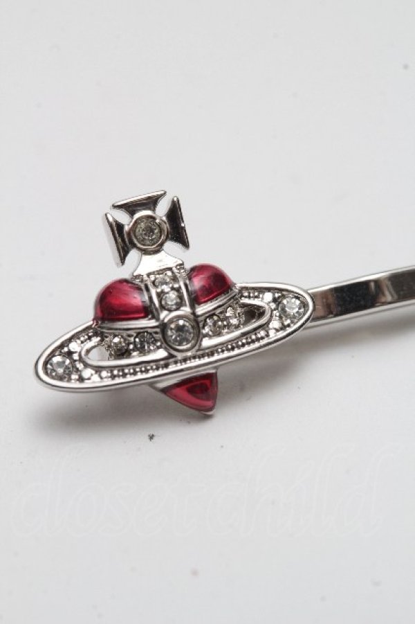 画像3: ヴィヴィアンウエストウッド 中古 / NEW DIAMANTE HEARTアメピン  シルバー  S-26-04-12-005-ac-AS-ZS (3)