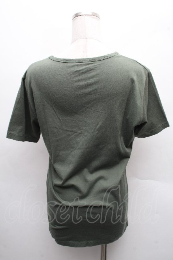 画像2: ヴィヴィアンウエストウッド MAN 中古 / フリーダムファイタークラシック半袖Tシャツ 44 カーキ  S-26-04-12-033-ts-AS-ZS (2)