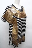 画像3: ヴィヴィアンウエストウッド 中古 / /箔フレームボーダーTシャツ 00 オフｘグレー  S-26-04-12-036-to-SZ-ZS (3)