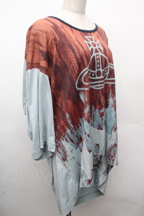 画像3: ヴィヴィアンウエストウッド MAN 中古 / ブラッシュストロークORBビッグTシャツ   S-26-04-12-037-bl-AS-ZS (3)