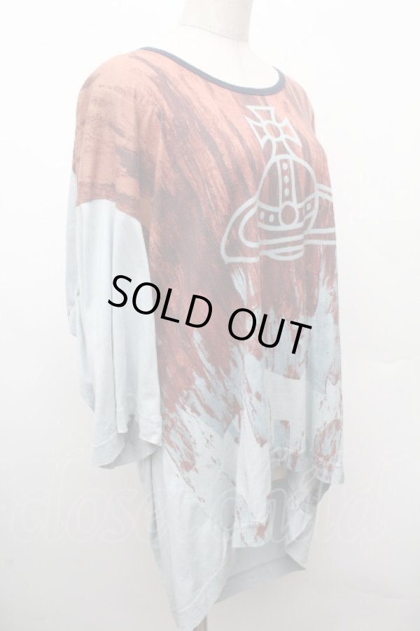 画像3: ヴィヴィアンウエストウッド MAN 中古 / ブラッシュストロークORBビッグTシャツ   S-26-04-12-037-bl-AS-ZS (3)