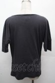 画像2: ヴィヴィアンウエストウッド 中古 / オーブプリントカットソー S 黒  S-26-04-12-040-ts-SZ-ZS (2)