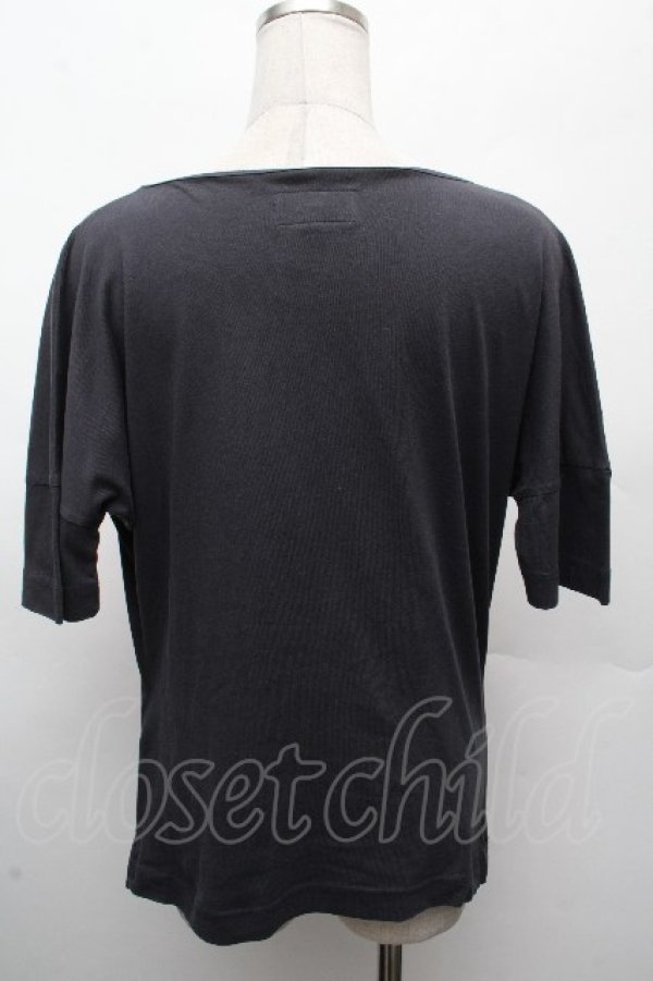 画像2: ヴィヴィアンウエストウッド 中古 / オーブプリントカットソー S 黒  S-26-04-12-040-ts-SZ-ZS (2)