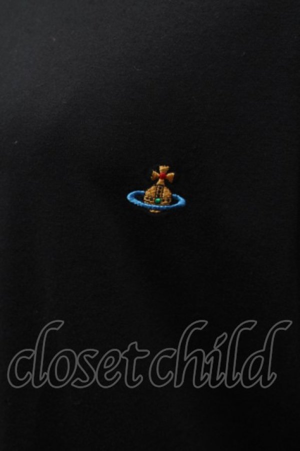 画像3: ヴィヴィアンウエストウッド 中古 / TS/カラーオーブ刺繍Tシャツ L 黒  S-26-04-12-044-ts-AS-ZS (3)
