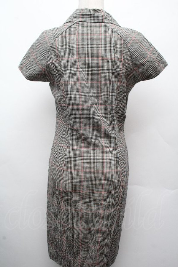 画像2: ヴィヴィアンウエストウッド 中古 //チェックワンピース 1 ベージュｘ黒  S-26-04-12-050-op-AS-ZS (2)