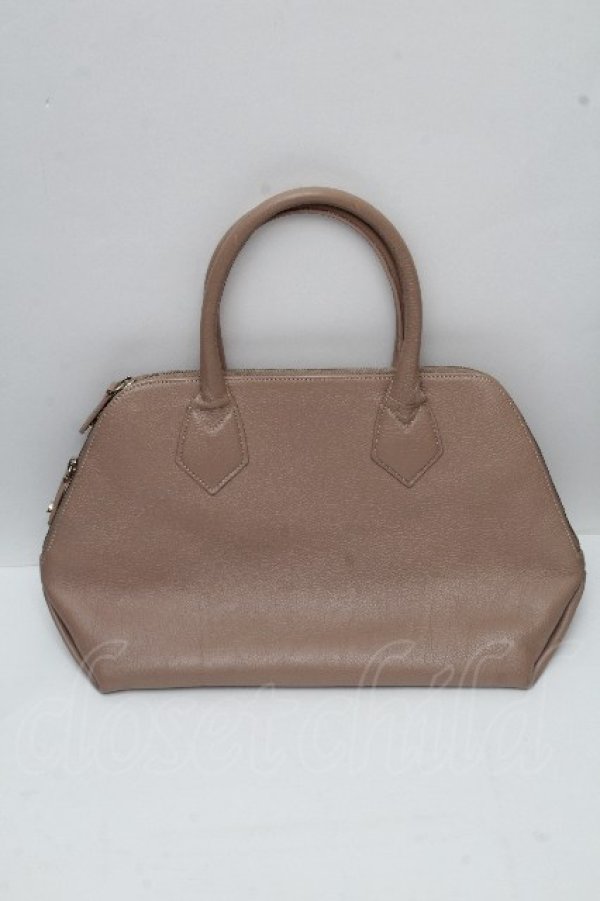 画像2: ヴィヴィアンウエストウッド 中古 / BABALMORAL HANDBAG  ベージュ  S-26-04-22-037-ba-AS-ZS (2)