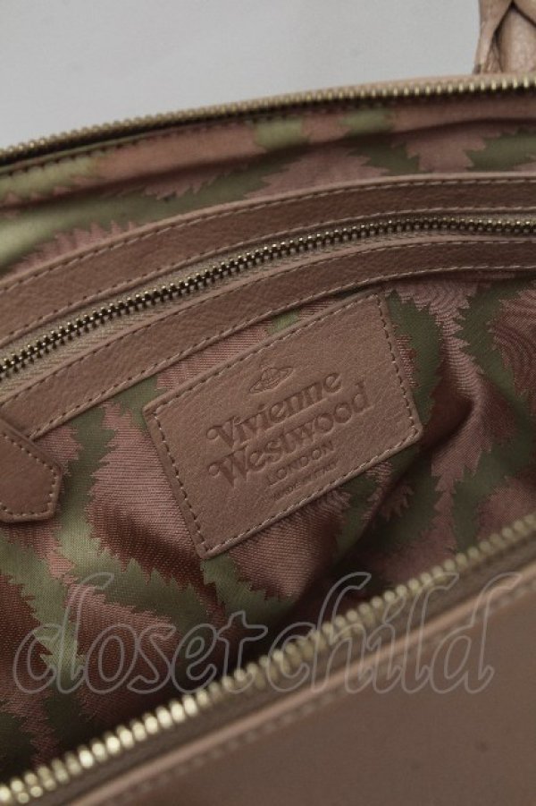 画像5: ヴィヴィアンウエストウッド 中古 / BABALMORAL HANDBAG  ベージュ  S-26-04-22-037-ba-AS-ZS (5)