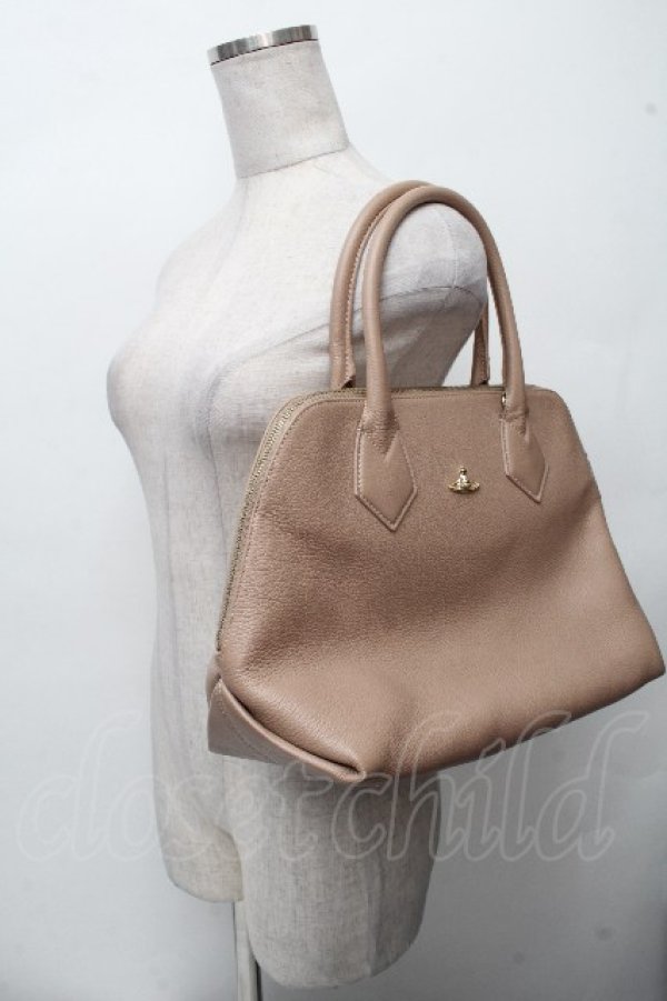 画像6: ヴィヴィアンウエストウッド 中古 / BABALMORAL HANDBAG  ベージュ  S-26-04-22-037-ba-AS-ZS (6)