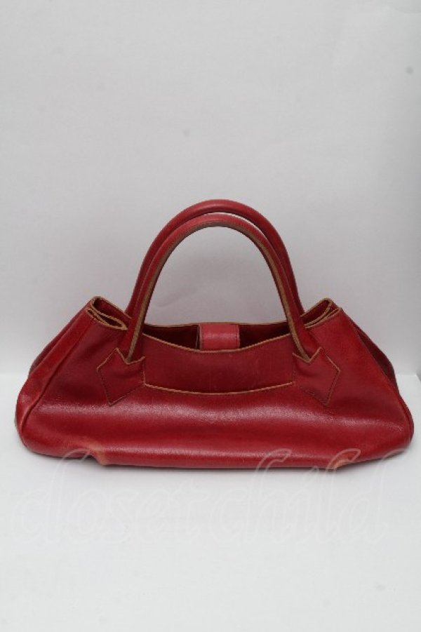 画像2: ヴィヴィアンウエストウッド 中古 / オーブステッチバッグ  赤  S-26-04-22-038-ba-AS-ZS (2)