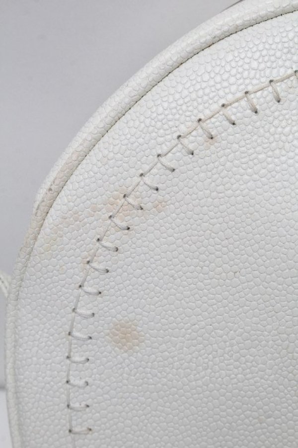 画像4: ヴィヴィアンウエストウッド 中古 / カラーオーブラウンドショルダーバッグ  白  S-26-04-22-039-ba-AS-ZS (4)