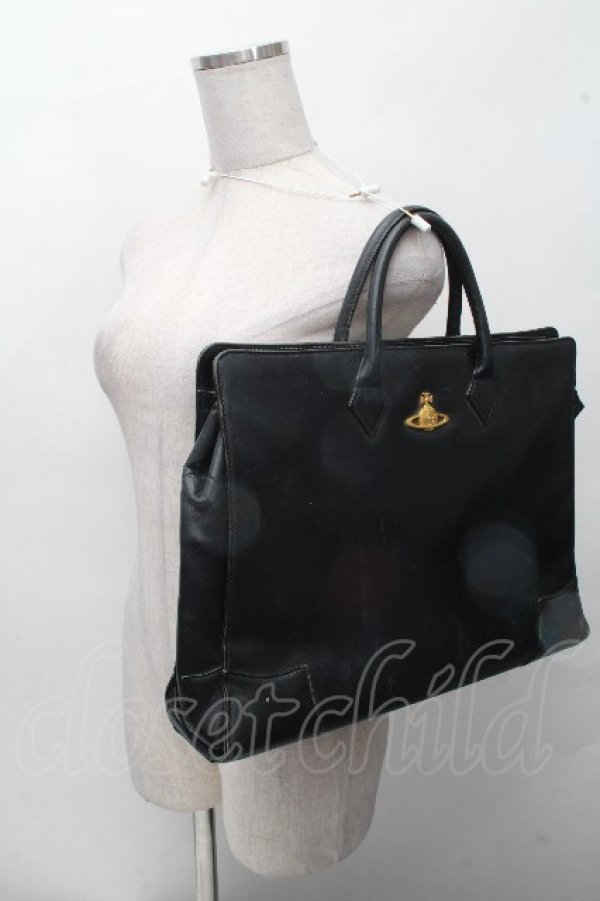 画像6: ヴィヴィアンウエストウッド 中古 / BAエグゼクティブバッグ  黒  S-26-04-22-040-ba-AS-ZS (6)