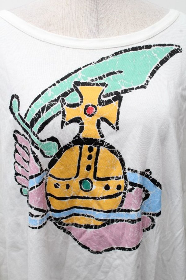 画像3: ANGLOMANIA 中古 / パイレーツプリントTシャツ 38 白  S-26-04-22-042-op-AS-ZS (3)