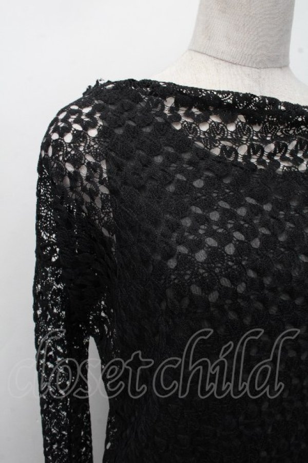 画像3: ヴィヴィアンウエストウッド 中古 / レースドレス  黒  S-26-04-22-046-op-AS-ZS (3)