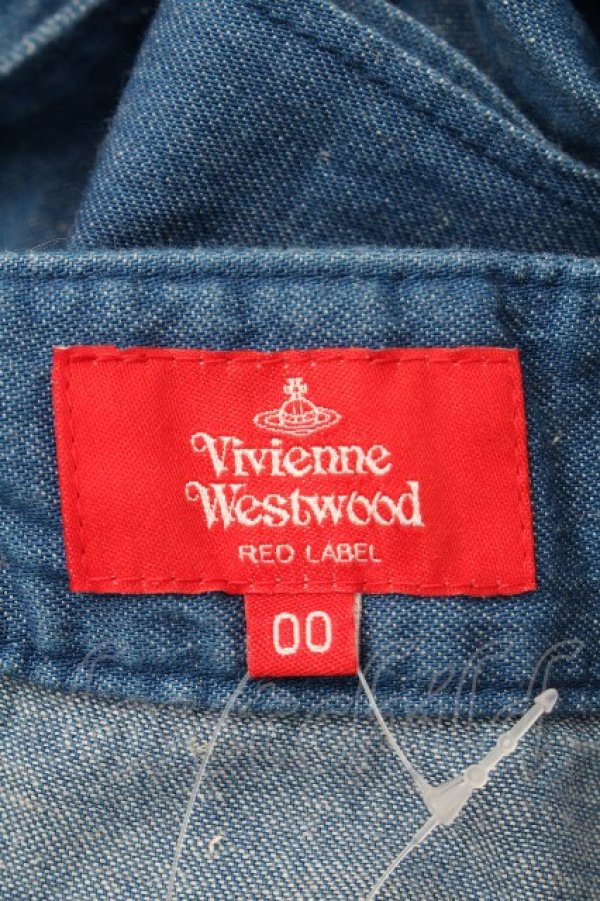 画像5: ヴィヴィアンウエストウッド 中古 //デニムサロペット 00 ブルー  S-26-04-22-049-op-AS-ZS (5)