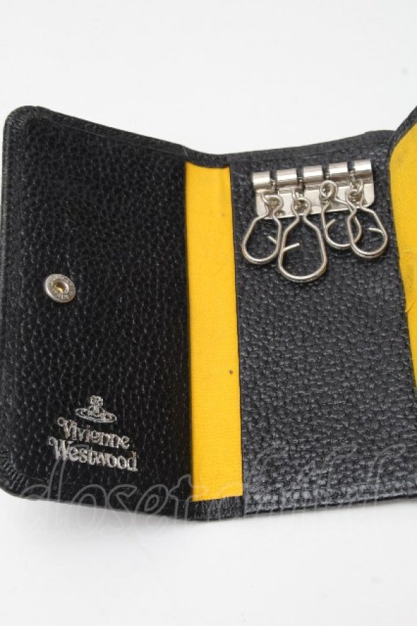 画像3: ヴィヴィアンウエストウッド 中古 / タータンチェックキーケース  青ｘ?  S-26-04-22-015-gd-AS-ZS (3)
