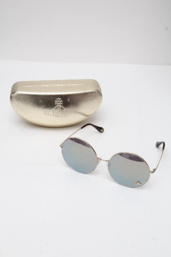 画像5: ヴィヴィアンウエストウッド 中古 / オーバーラウンドサングラス  シルバー  S-26-04-22-021-gd-AS-ZS (5)